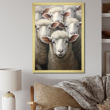 Realistic Sheep's Portrait - Sheep Canvas Wall Art