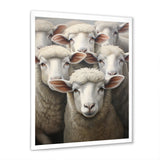 Realistic Sheep's Portrait - Sheep Canvas Wall Art