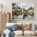 Sheep Reflection - Sheep Wall Art Prints