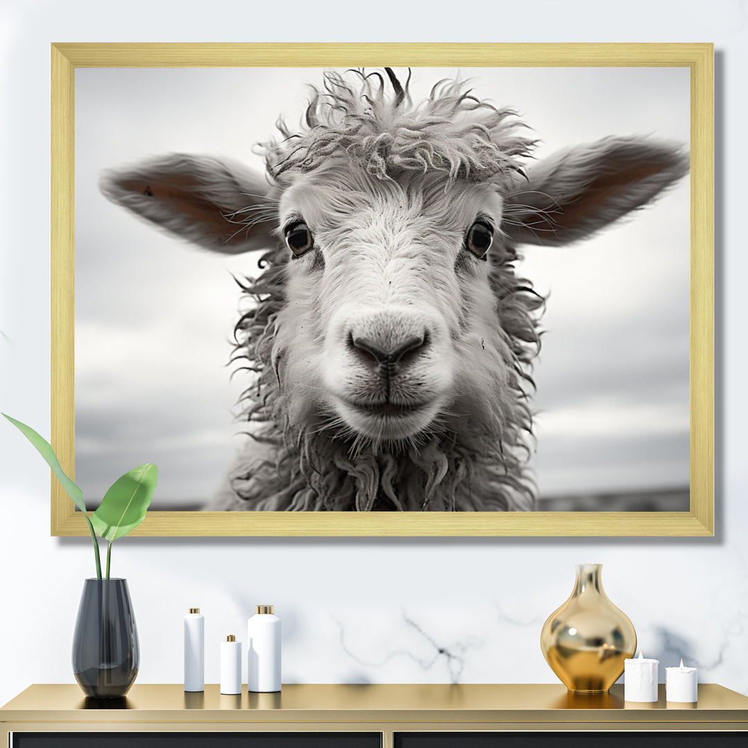 Sheep Serenity - Gray Sheep Wall Art