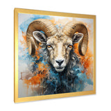 Teal Sheep Transcendent Wool - Sheep Canvas Wall Art