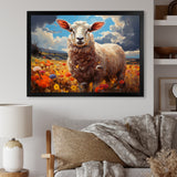 Sheep Vibrant Meadows - Sheep Wall Decor
