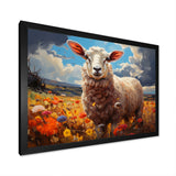 Sheep Vibrant Meadows - Sheep Wall Decor