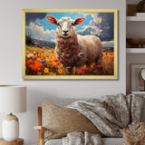 Sheep Vibrant Meadows - Sheep Wall Decor