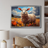 Sheep Vibrant Meadows - Sheep Wall Decor