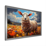 Sheep Vibrant Meadows - Sheep Wall Decor