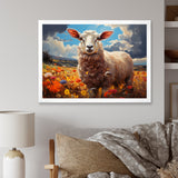 Sheep Vibrant Meadows - Sheep Wall Decor