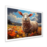 Sheep Vibrant Meadows - Sheep Wall Decor