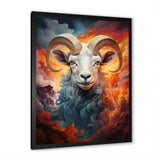 Teal Sheep Woolen Symphony - Teal Sheep Wall Art