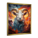 Teal Sheep Woolen Symphony - Teal Sheep Wall Art