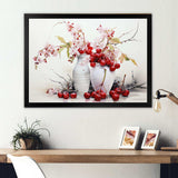 Cherry Simplicity - Food & Beverage Canvas Wall Art