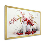 Cherry Simplicity - Food & Beverage Canvas Wall Art