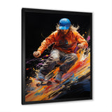 Skateboard Abstract Ollie - Skateboard Canvas Wall Art