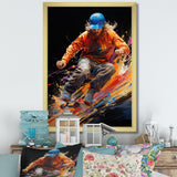 Skateboard Abstract Ollie - Skateboard Canvas Wall Art