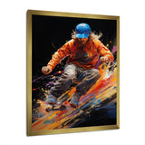 Skateboard Abstract Ollie - Skateboard Canvas Wall Art