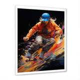 Skateboard Abstract Ollie - Skateboard Canvas Wall Art