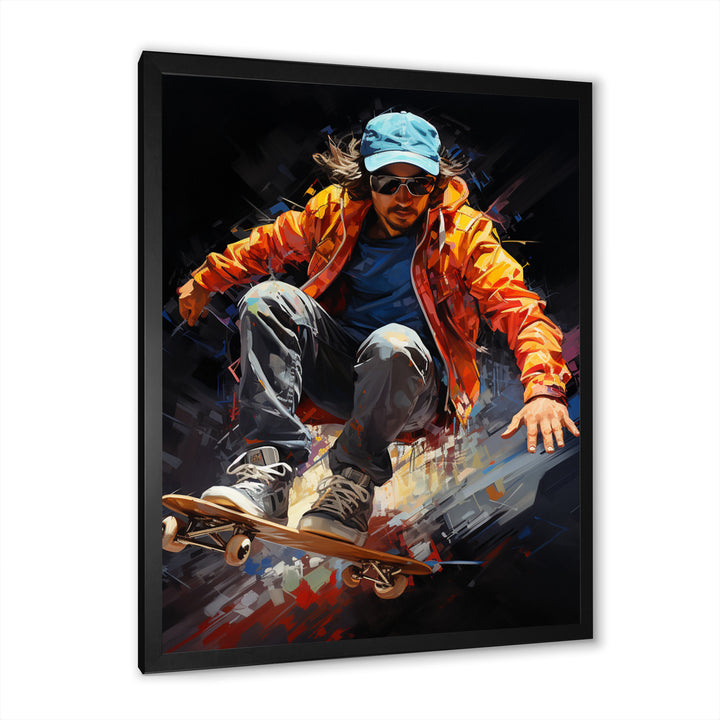 Skateboard Dynamic Grind - Skateboard Canvas Wall Art
