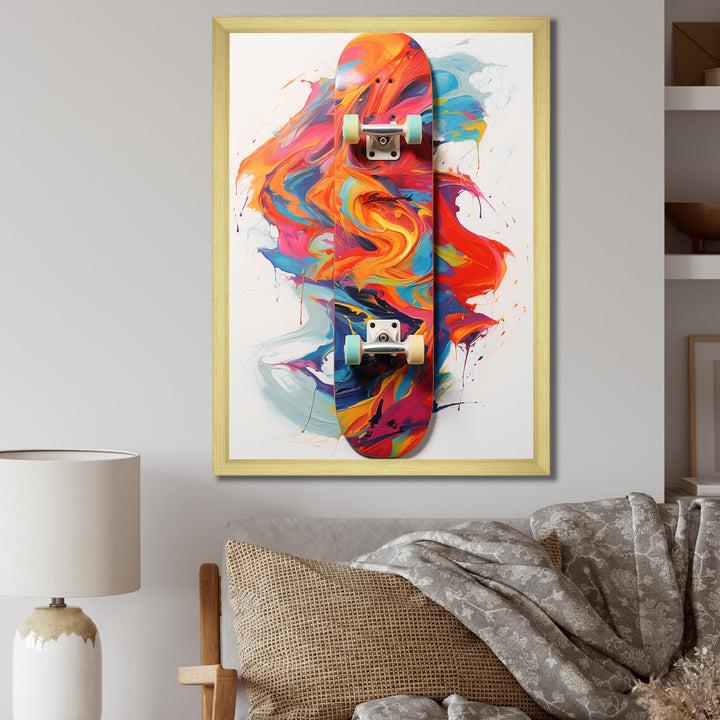 Skateboard Gravity Defiance I - Skateboard Canvas Wall Art