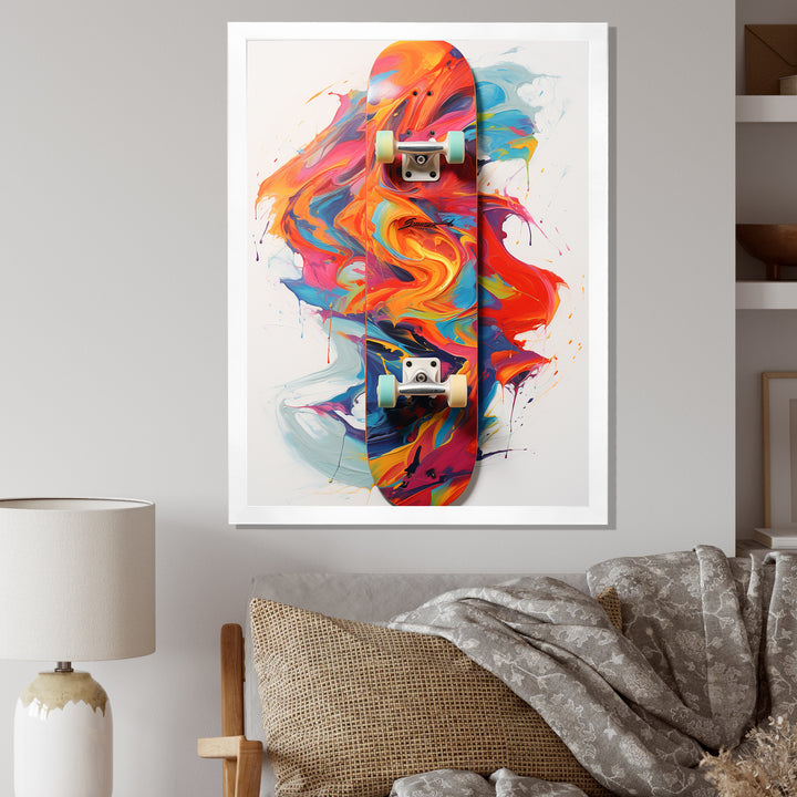 Skateboard Gravity Defiance I - Skateboard Canvas Wall Art