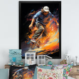 Skateboard Rhythmic Grind - Skateboard Canvas Wall Art