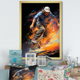 Skateboard Rhythmic Grind - Skateboard Canvas Wall Art