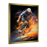 Skateboard Rhythmic Grind - Skateboard Canvas Wall Art