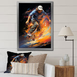 Skateboard Rhythmic Grind - Skateboard Canvas Wall Art