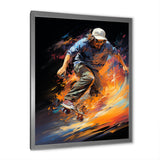 Skateboard Rhythmic Grind - Skateboard Canvas Wall Art