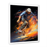 Skateboard Rhythmic Grind - Skateboard Canvas Wall Art
