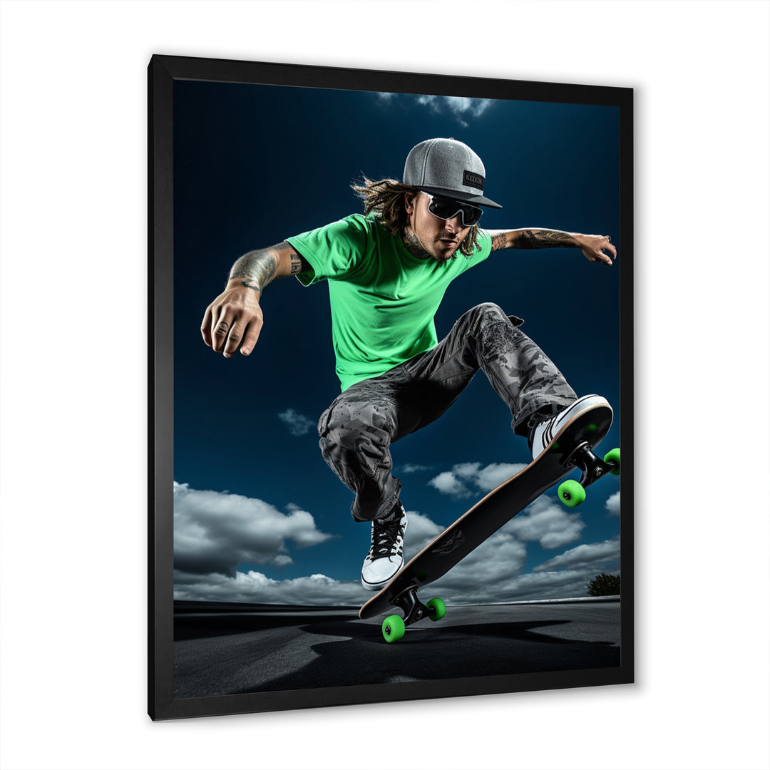 Skateboard Thrills - Skateboard Canvas Wall Art