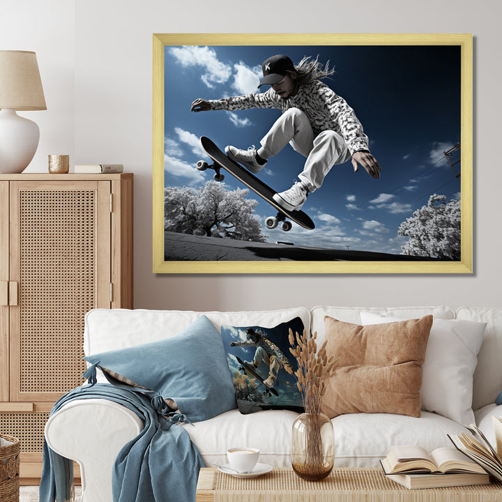 Skateboard Skateboarding Soul - Skateboard Canvas Wall Art