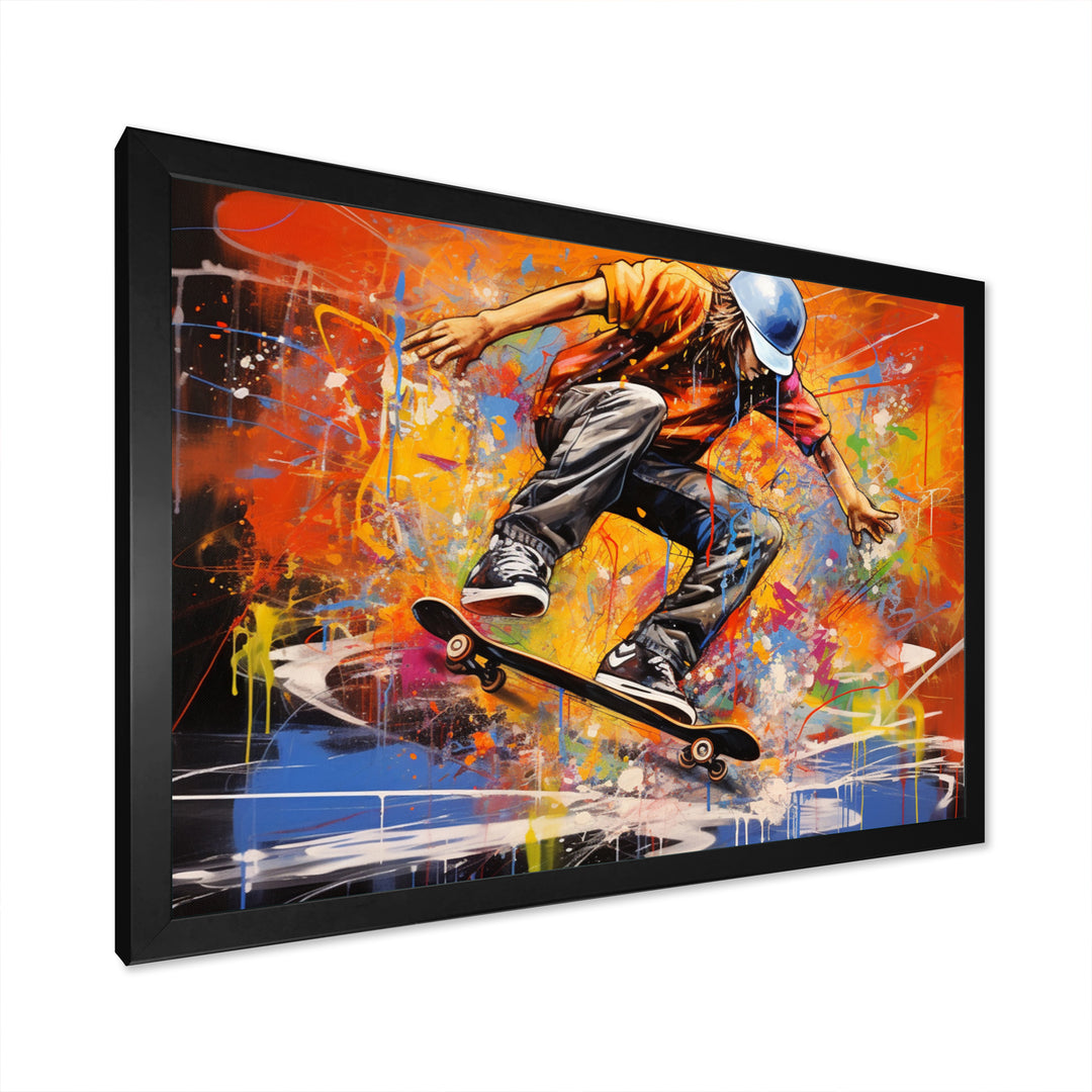 Skateboard Street Canvas I - Skateboard Canvas Wall Art