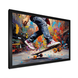 Skateboard Street Fusion - Skateboard Canvas Wall Art
