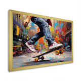 Skateboard Street Fusion - Skateboard Canvas Wall Art