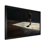 Skateboard Street Shadows - Transportation Canvas Wall Art