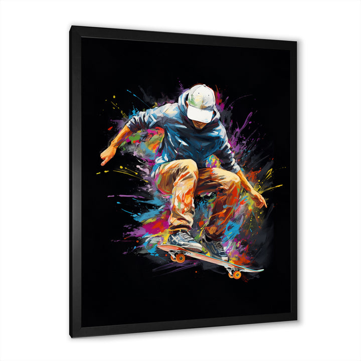Skateboard Urban Flow I - Skateboard Canvas Wall Art