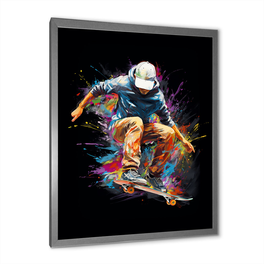 Skateboard Urban Flow I - Skateboard Canvas Wall Art