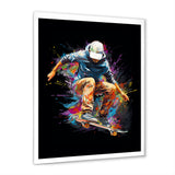 Skateboard Urban Flow I - Skateboard Canvas Wall Art