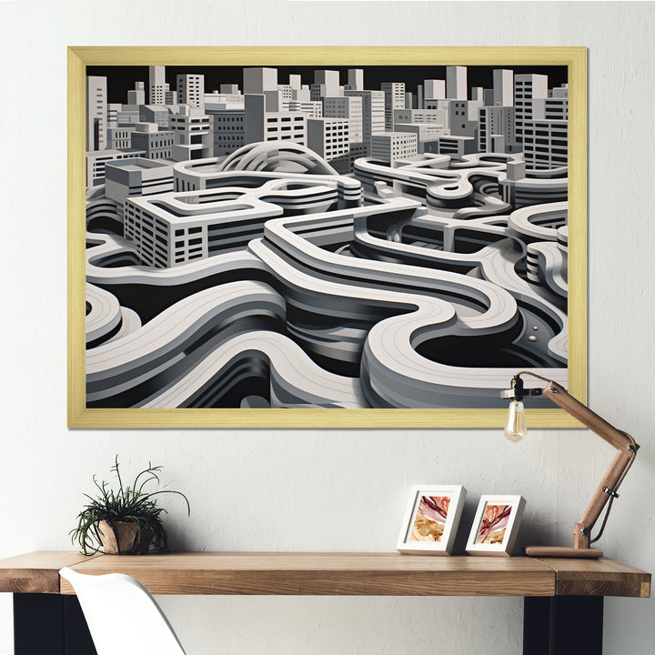 Skateboard Urban Rhythm - Skateboard Canvas Wall Art
