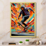 Skateboard Urban Rhythms - Skateboard Canvas Wall Art