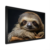 Cute Sloth Portrait - Brown Sloth Wall Art