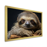 Cute Sloth Portrait - Brown Sloth Wall Art