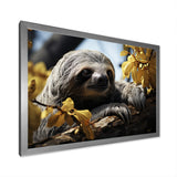 Sloth Slow Motion Portrait - Sloth Home Decor Art
