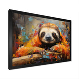 Slumbering Sloth Collage - Sloth Living Room Wall Art