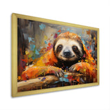 Slumbering Sloth Collage - Sloth Living Room Wall Art