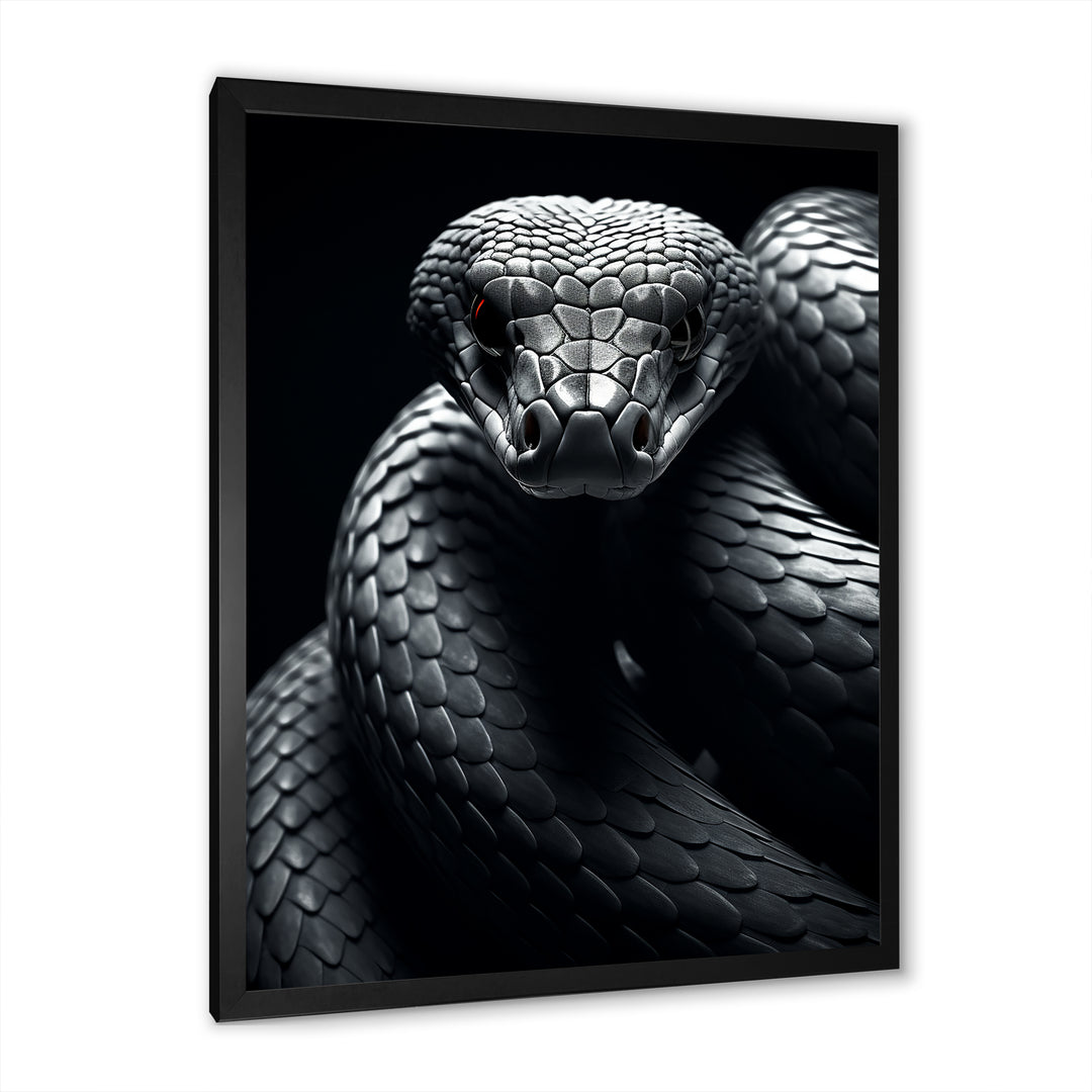 Black Snake Slithering Grace - Snake Wall Decor