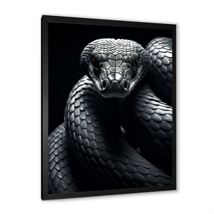 Black Snake Slithering Grace - Snake Wall Decor