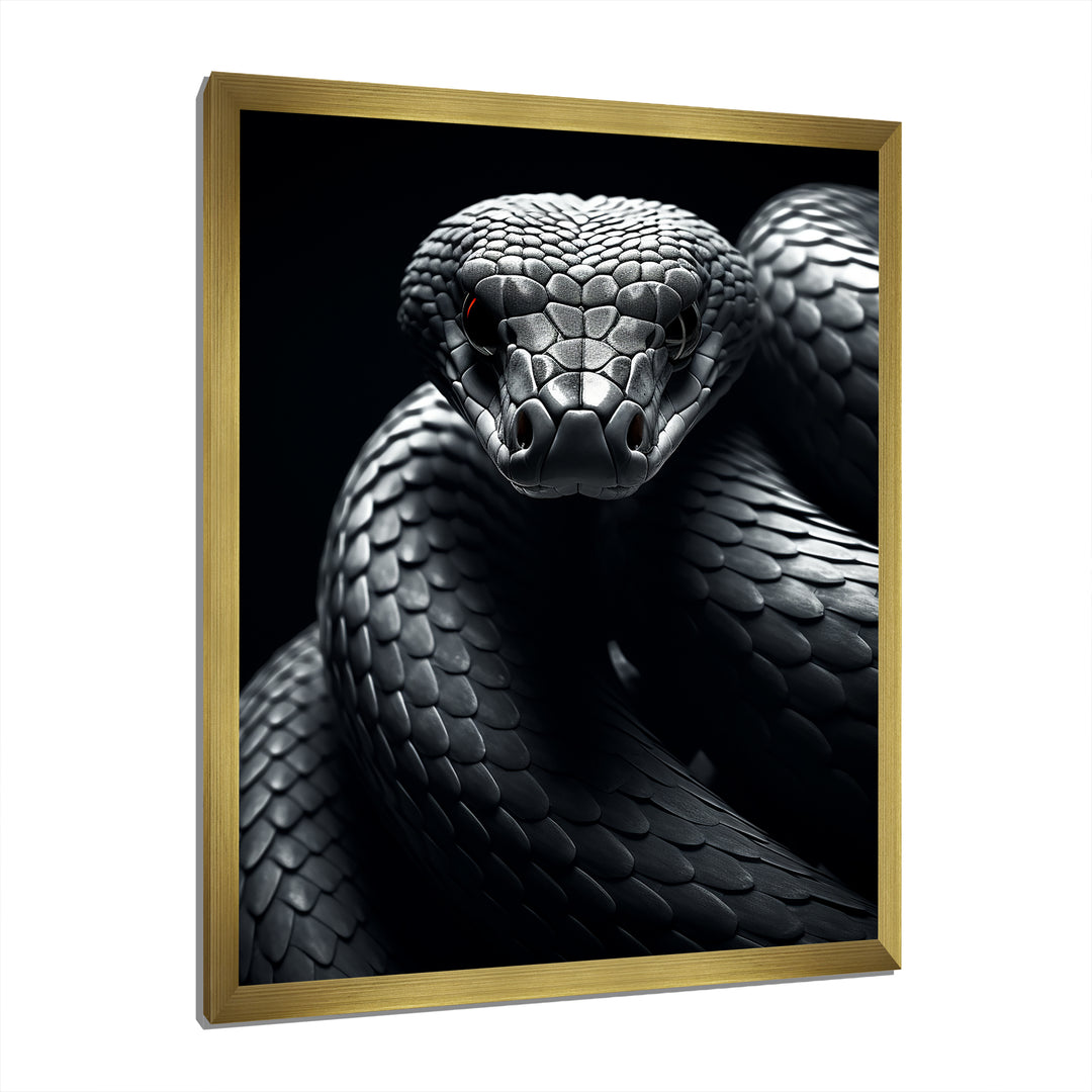 Black Snake Slithering Grace - Snake Wall Decor