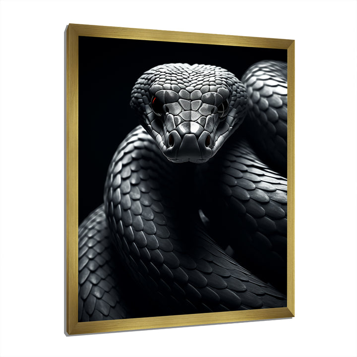 Black Snake Slithering Grace - Snake Wall Decor