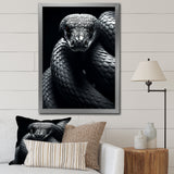 Black Snake Slithering Grace - Snake Wall Decor